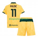 A.C. Milan Christian Pulisic 11 Dres Dječji Treći 2025/2026 Kratkih Rukava